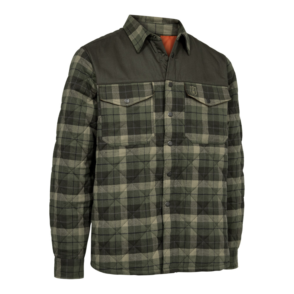 DEERHUNTER Elbert Padded Shirt Jacket - prešívaná flanelová košeľa