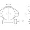 HAWKE Precision Steel Weaver 30mm/ 2pcs (maticový model)