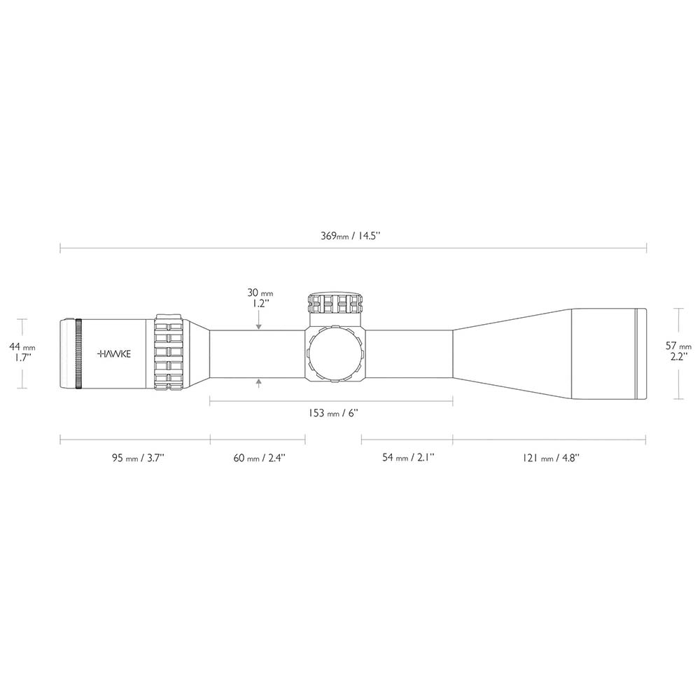 HAWKE Frontier 30 SF IR 4-24×50 Mil Pro 20x
