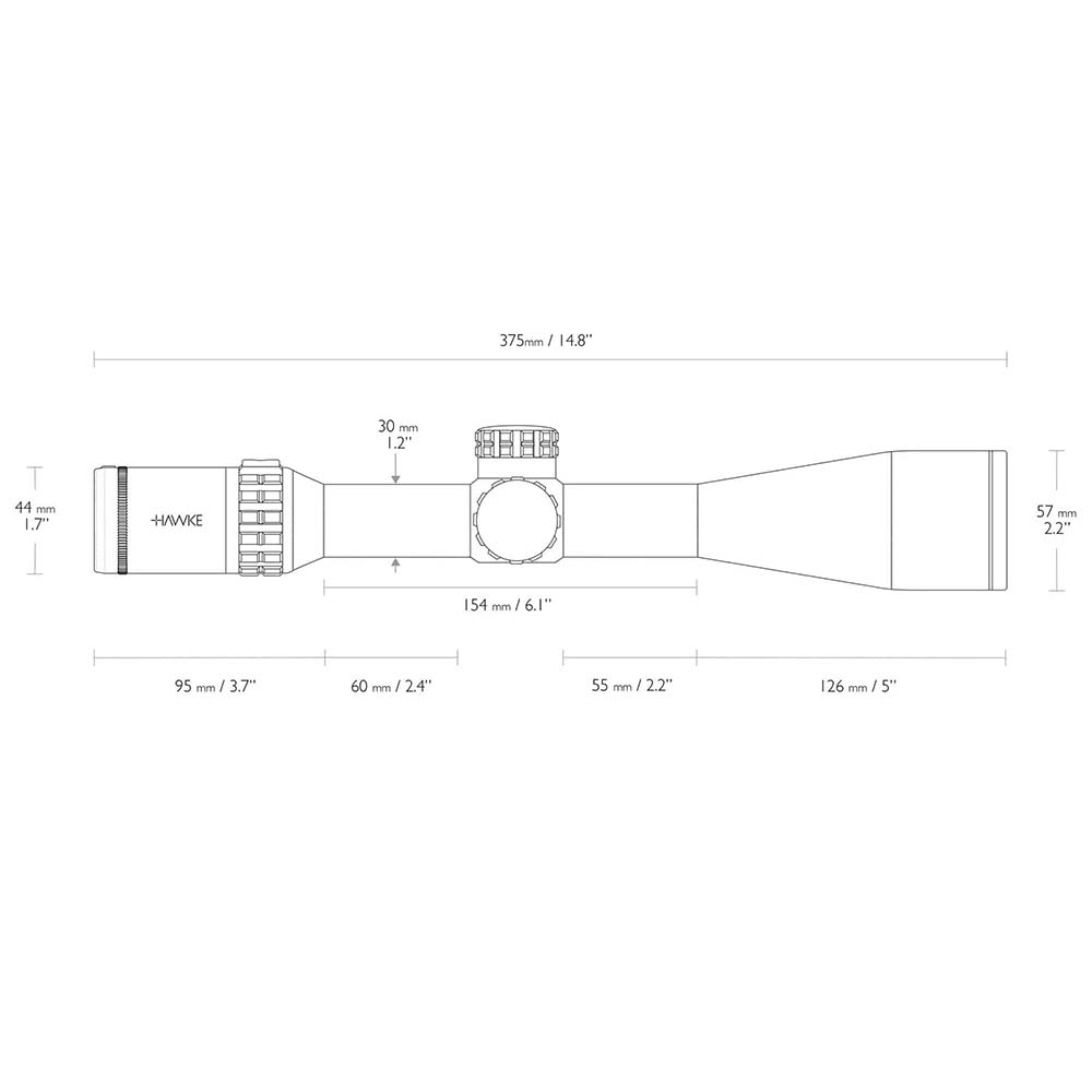 HAWKE Frontier 30 SF IR 2,5-15×50 LR Dot (8x)