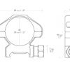 HAWKE Precision Steel Weaver 30mm/ 2pcs (maticový model)