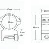 HAWKE Match Mount Weaver 30mm/2pcs