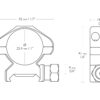 HAWKE Precision Steel Weaver (25,4 / 2pcs matica)