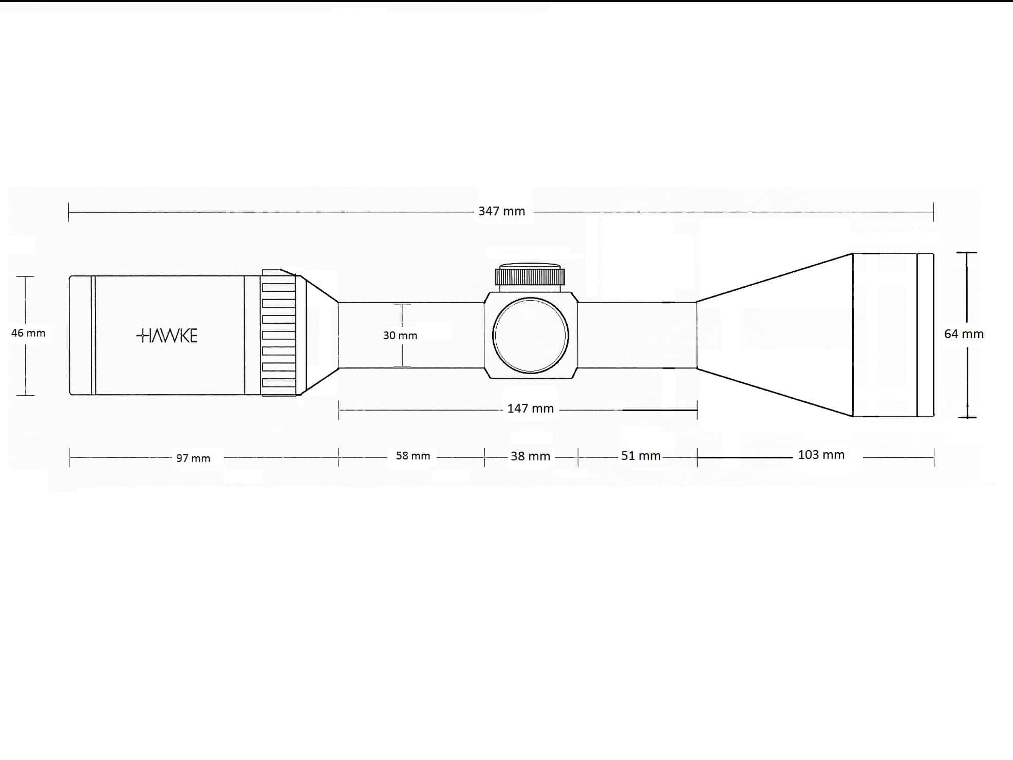 HAWKE Endurance 30 WA IR 3-12×56 (LR Dot (8x))
