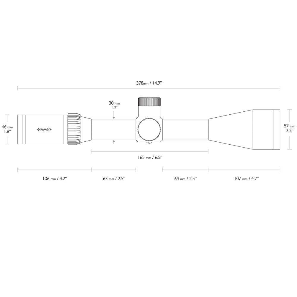 HAWKE Airmax 30 WA SF IR 6-24×50 (AMX IR)