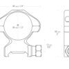 HAWKE Precision Steel Weaver 30mm/ 2pcs (maticový model)