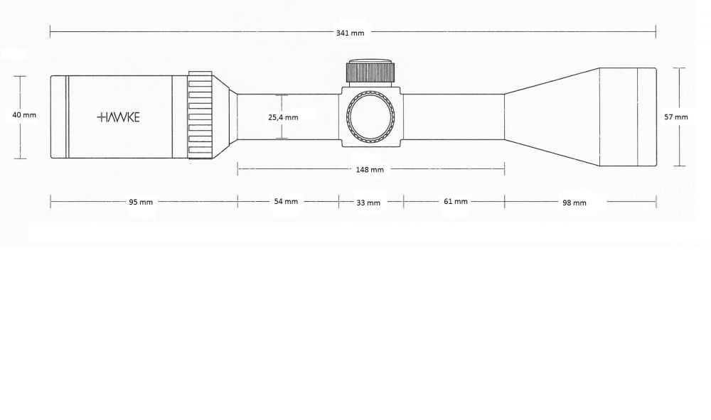 HAWKE Vantage IR 4-12×50 (Mil Dot) tubus 25.4