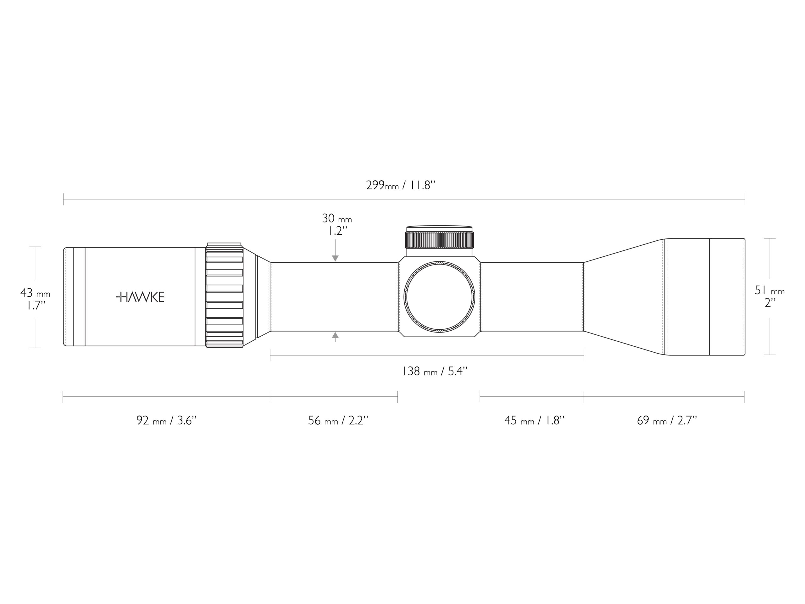 HAWKE Vantage 30 WA IR 1,5-6×44 (L4A Dot)