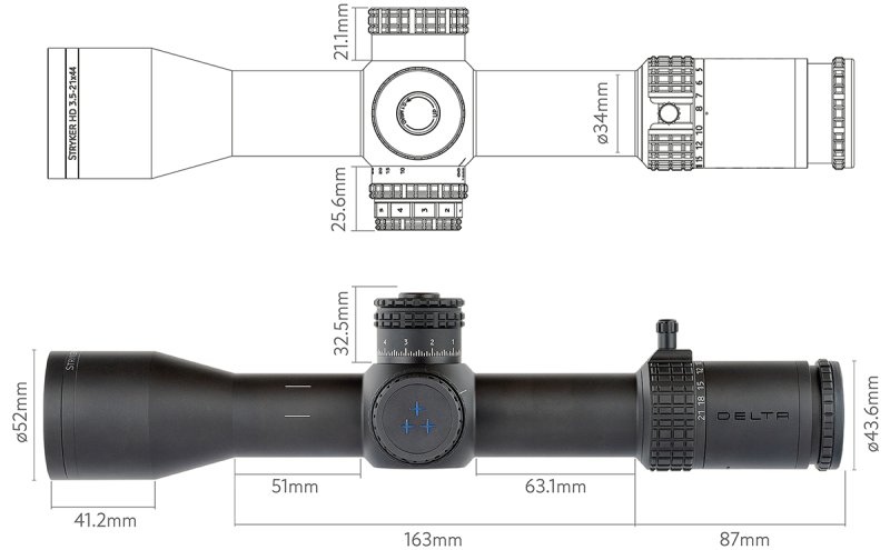 Delta Stryker HD 3,5-21x44 DLR-1