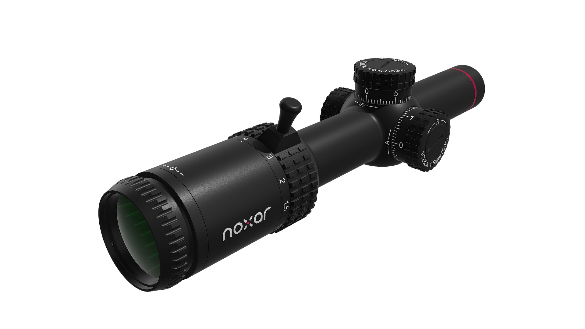 Noxar Magnar 1-8x24 WA – puškohľad s dvojfarebným podsvietením a otvorenými vežičkami