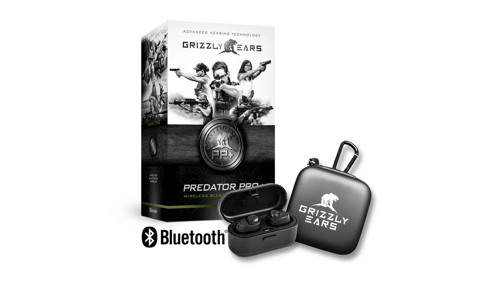 Grizzly Ears Predator Pro+ – Bezdrôtové elektronické štuple do uší