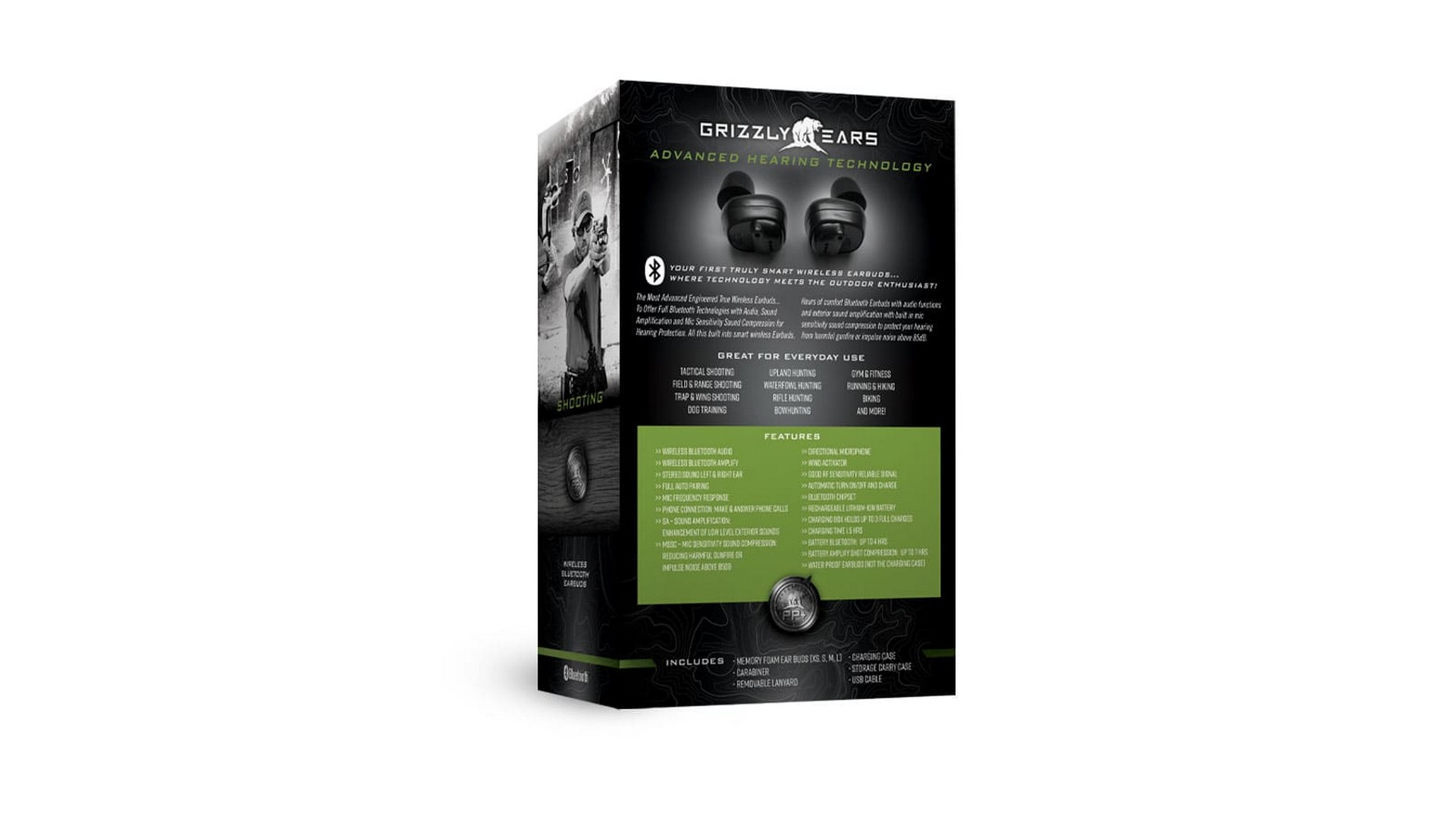 Grizzly Ears Predator Pro+ – Bezdrôtové elektronické štuple do uší