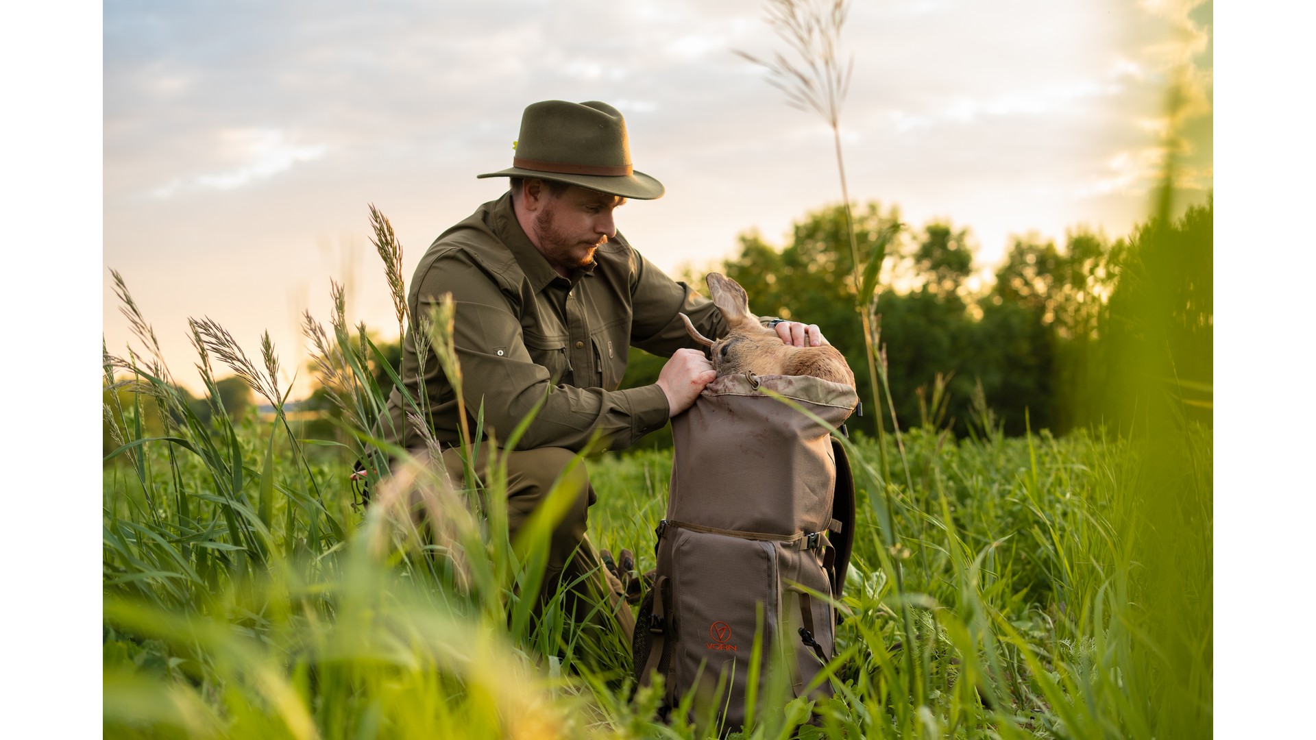 Vorn EV45 – Poľovnícky batoh 45 l – Ash Green